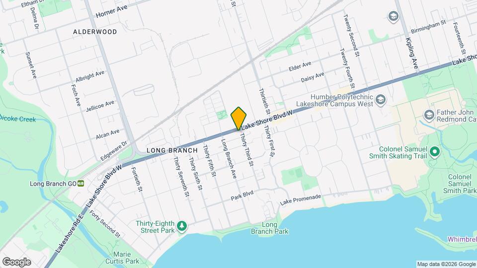 3531 Lake Shore Blvd W Map and Location Details