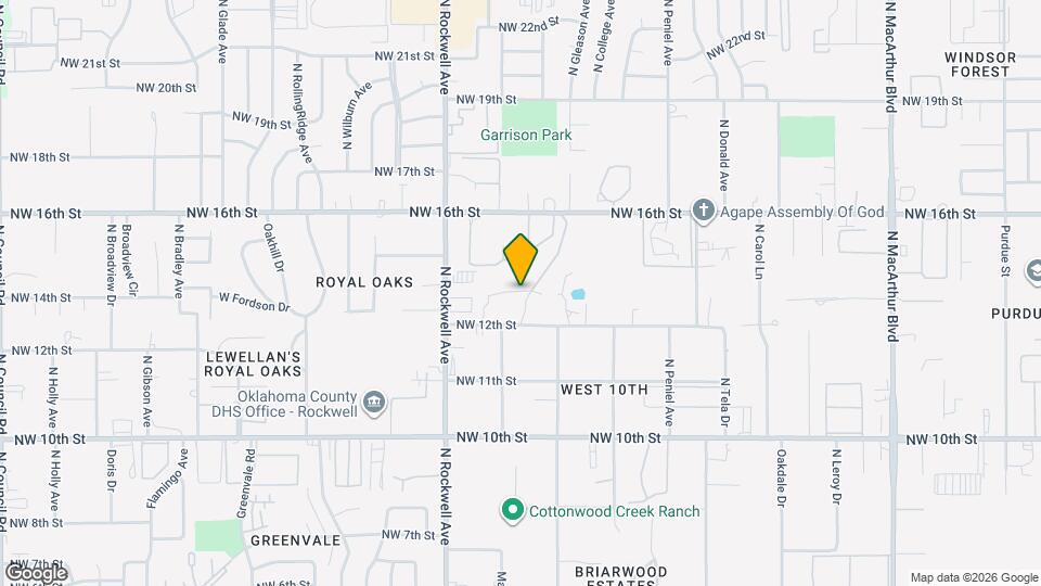 6810 NW 13th St Map and Location Details