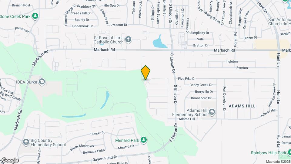 9859 Marbach Bend Map and Location Details