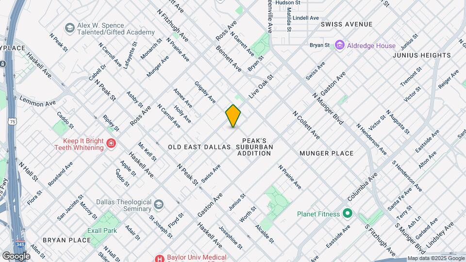 4627 Sycamore St Map and Location Details