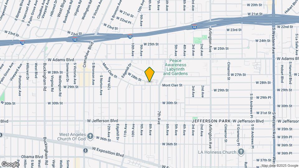 3801 1/2 Mont Clair St Map and Location Details