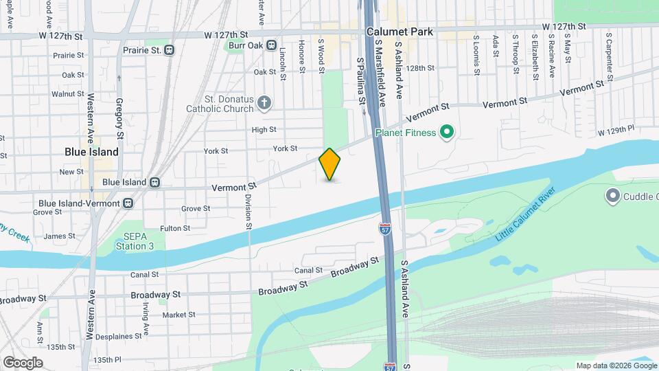 13058 S Wood St, Unit 3-East Map and Location Details