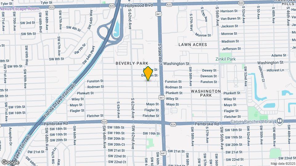 6044 Funston St Map and Location Details