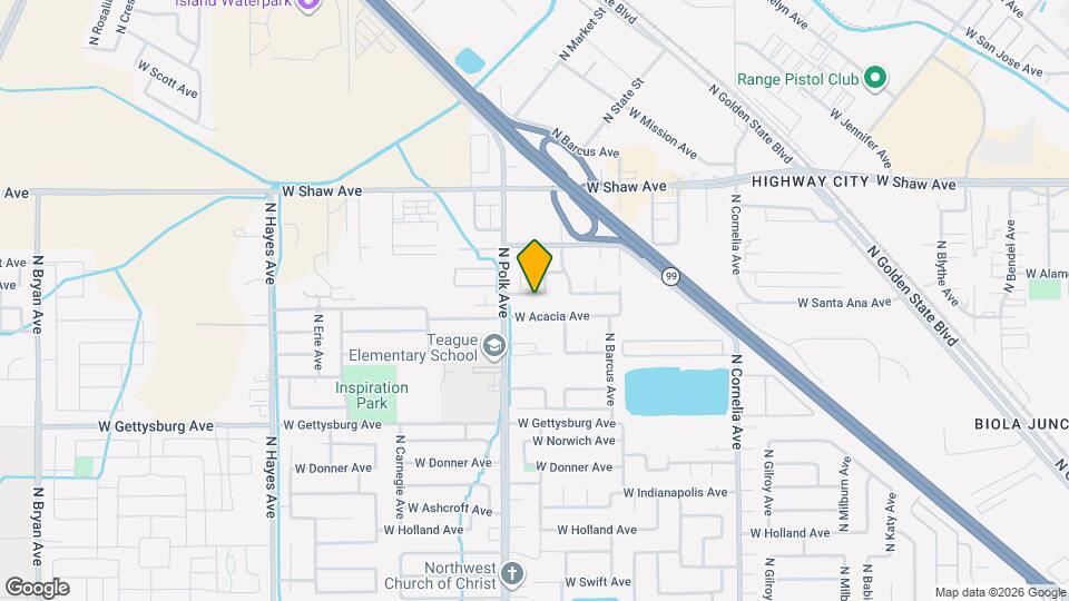 5443 W Santa Ana Ave Map and Location Details