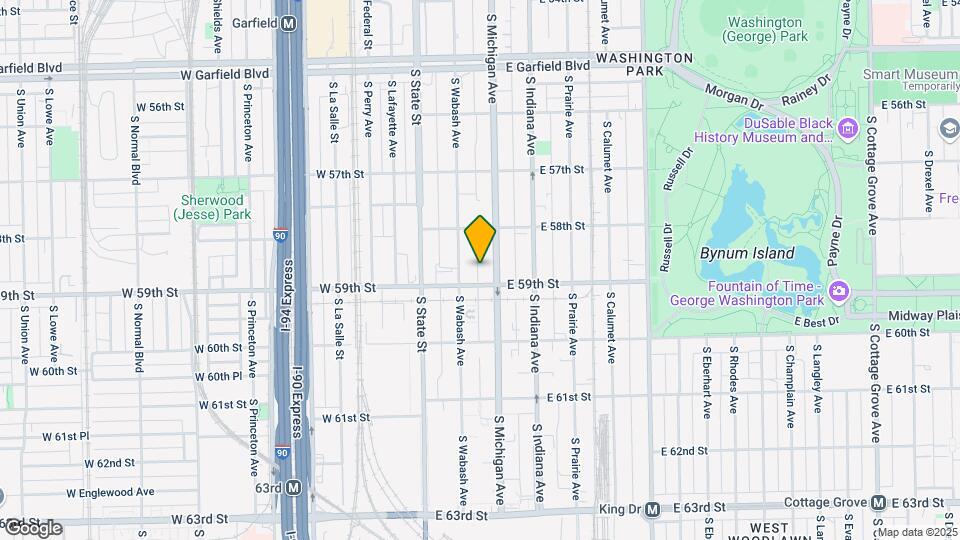 5838 S Michigan Ave Map and Location Details