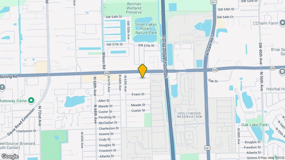 6420 Oak St Map and Location Details