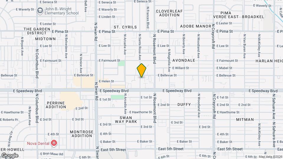 1150 N Santa Rosa Ave Map and Location Details