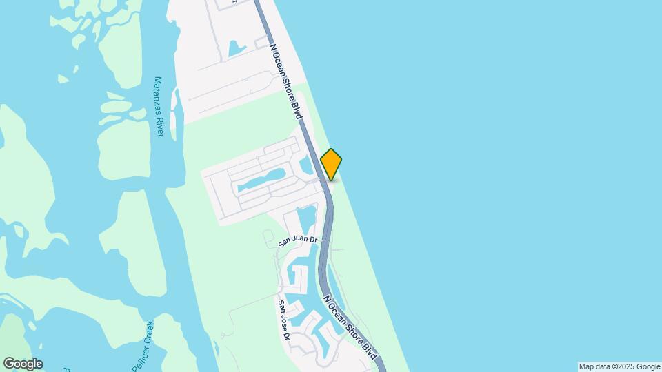 6917 N Ocean Shore Blvd Map and Location Details