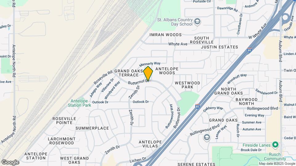 8405 Butternut Dr Mapa y Detalles de la Ubicación
