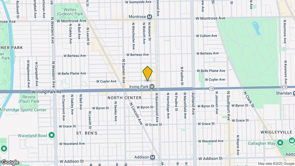 1833 W Cuyler Ave Map and Location Details