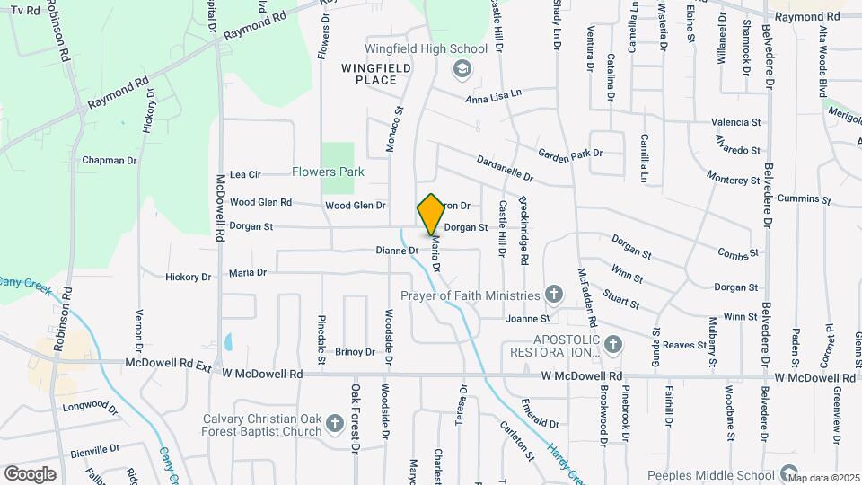 1402 Dianne Dr Map and Location Details