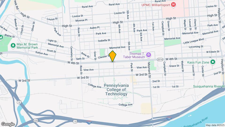 1101 W 4th St Mapa y Detalles de la Ubicación