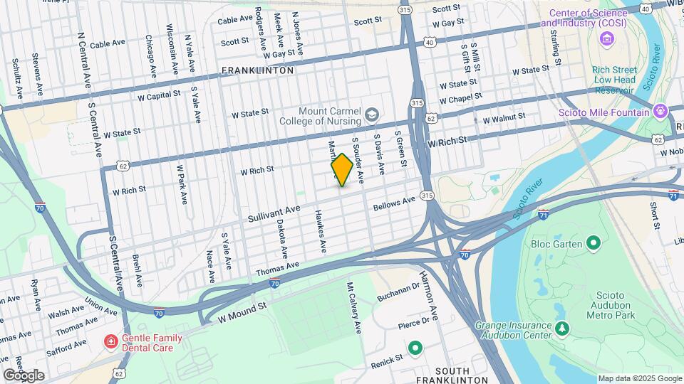 878 1/2 Sullivant Ave Mapa y Detalles de la Ubicación