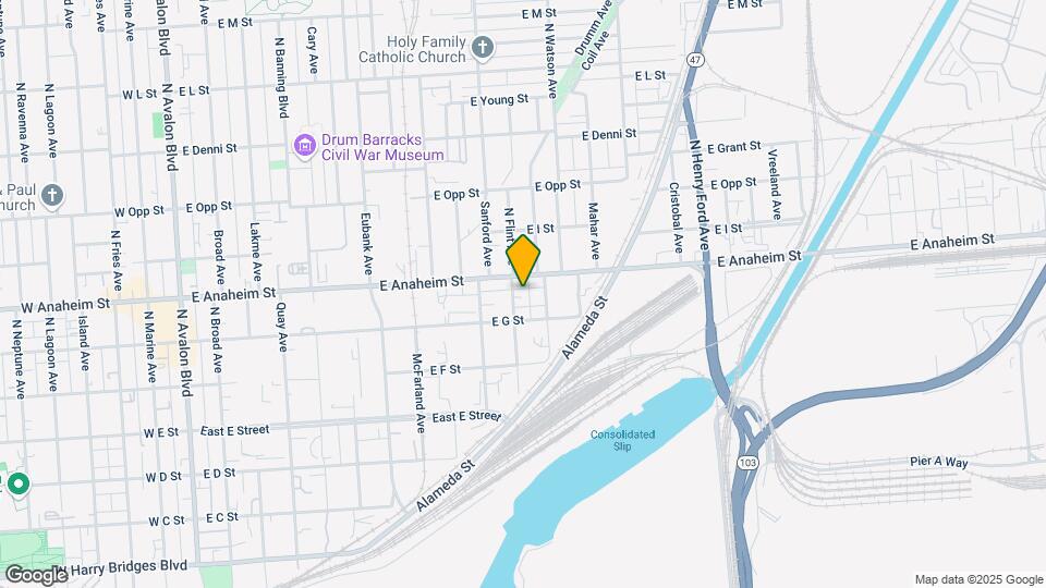 728 Flint Ave Map and Location Details