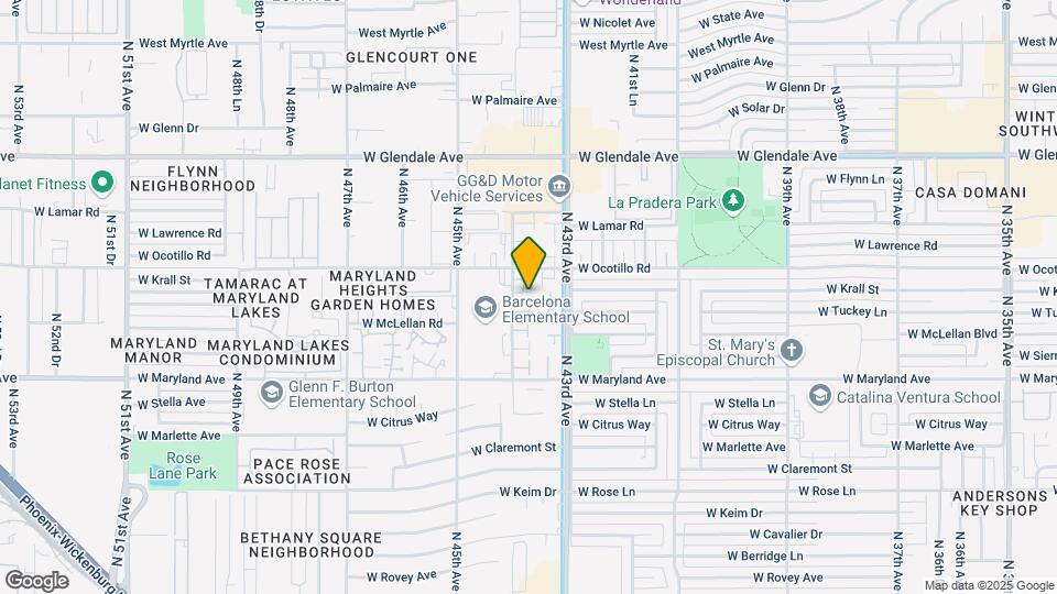 6649 N 44th Ave Map and Location Details