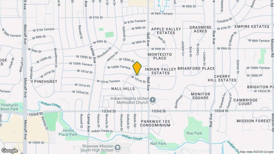 5608 W 101st St Map and Location Details