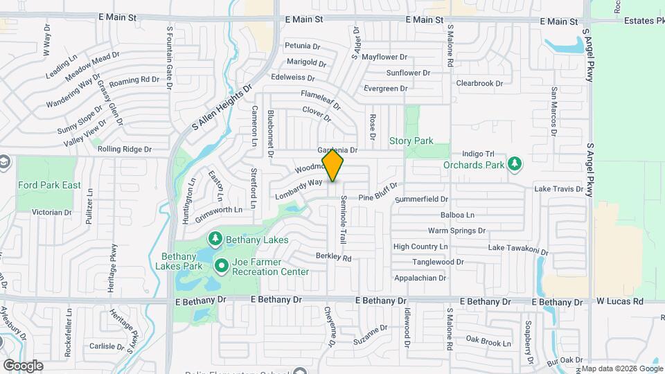 621 Oak Forest Ln Map and Location Details
