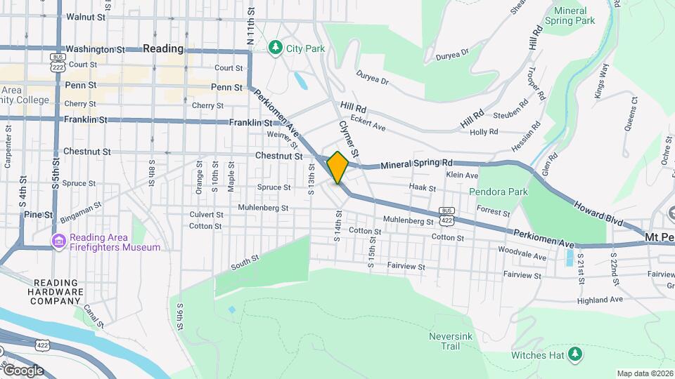 1372 Perkiomen Ave Map and Location Details