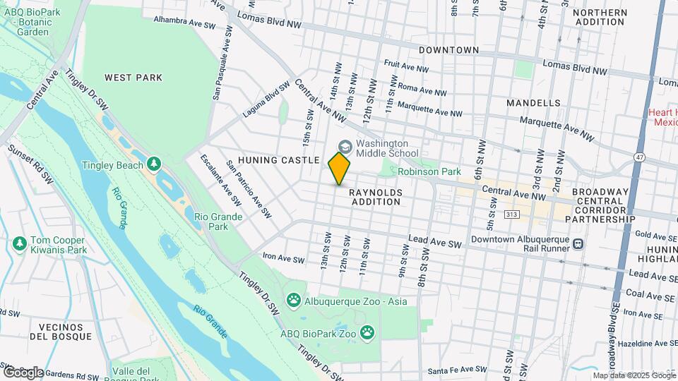 1216 Gold Ave SW Map and Location Details