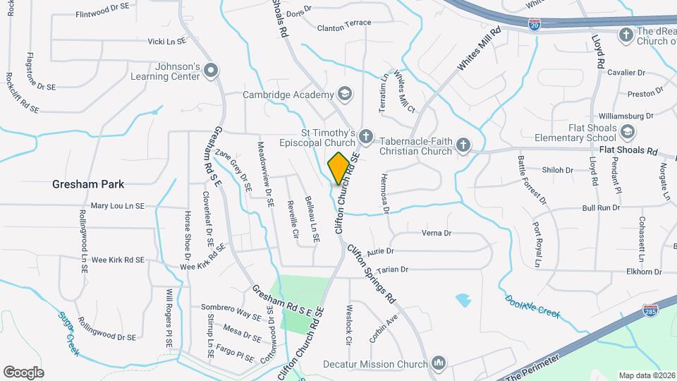 2841 Clifton Church Rd SE Mapa y Detalles de la Ubicación