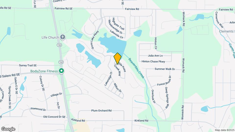 95 Creek Way Map and Location Details