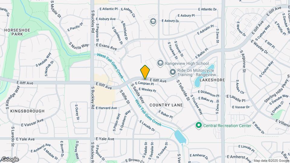17515 E Caspian Pl Map and Location Details