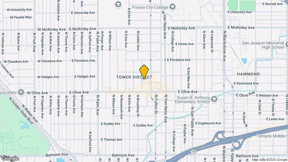 1270 N Linden Ave Mapa y Detalles de la Ubicación