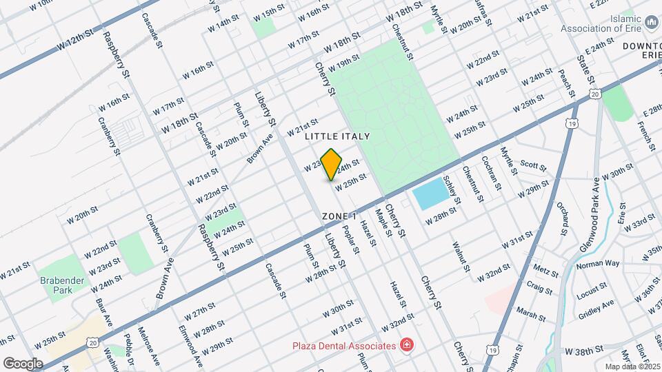 2414 Poplar St Map and Location Details