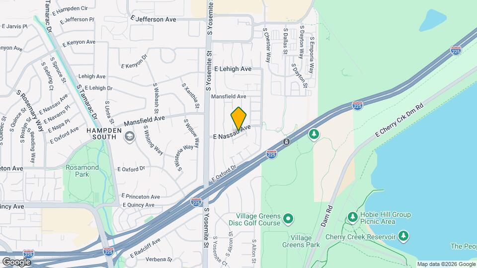 9062 E Nassau Ave Map and Location Details