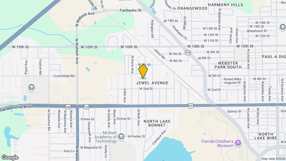 1124 N Brunnell Pkwy Map and Location Details