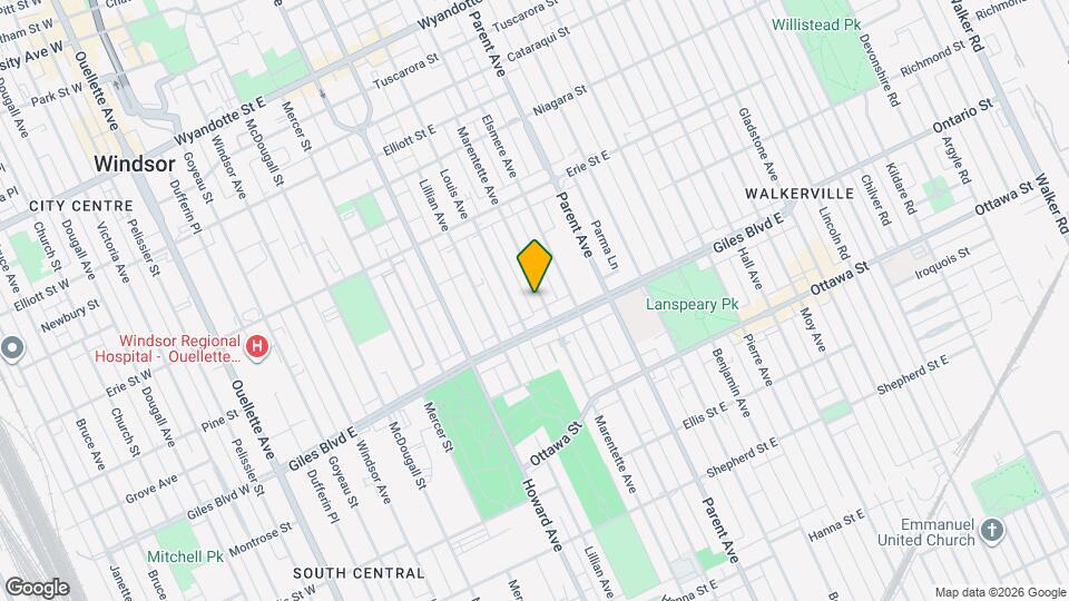 1165 Marentette Av Mapa y Detalles de la Ubicación