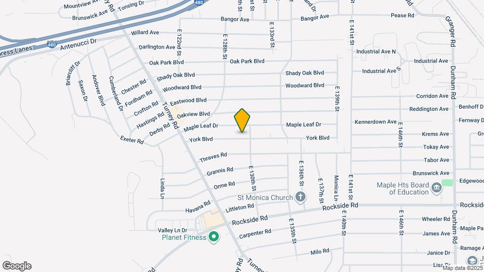 12905 York Blvd Map and Location Details