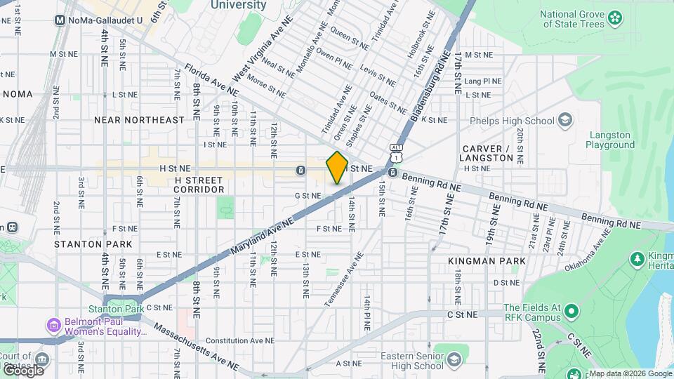 1332 Maryland Ave NE Map and Location Details