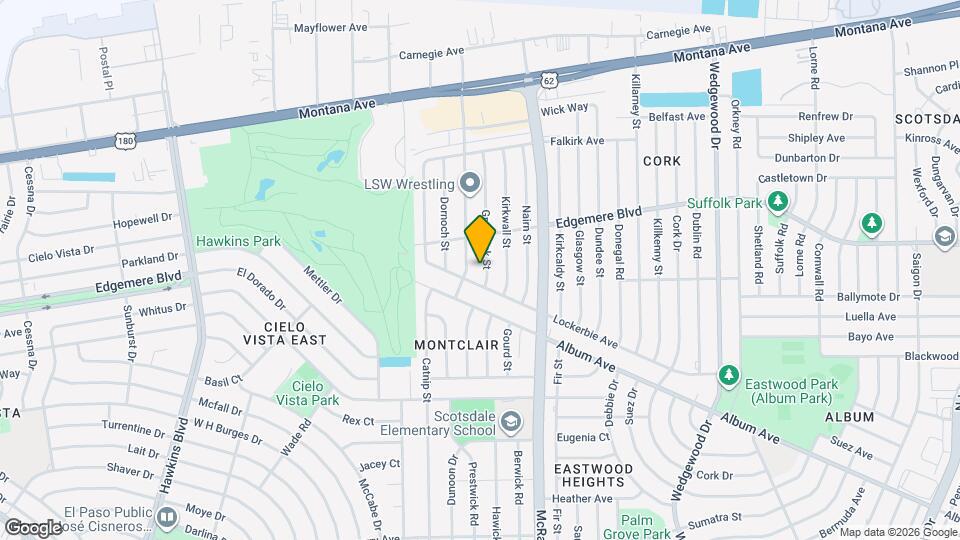 3301 Greenock St Map and Location Details