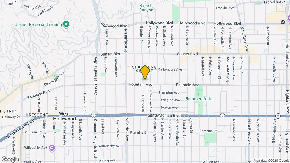 1308 N Ogden Dr Map and Location Details