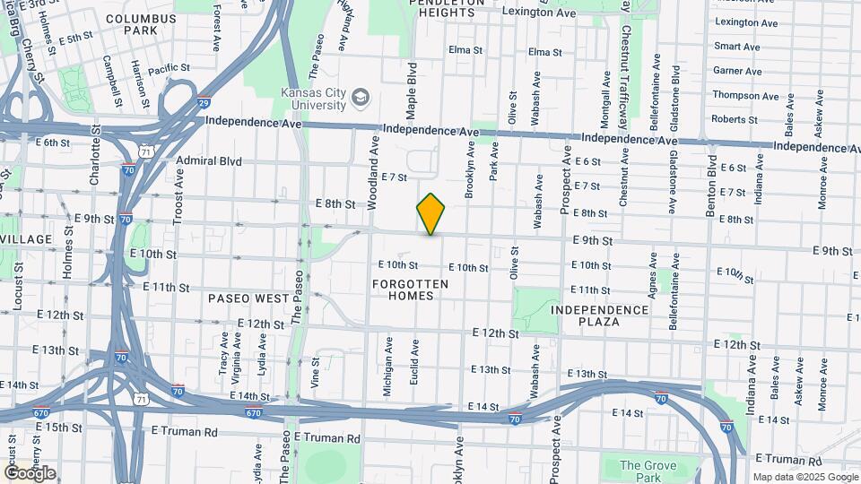 901-922 Garfield Ave Map and Location Details