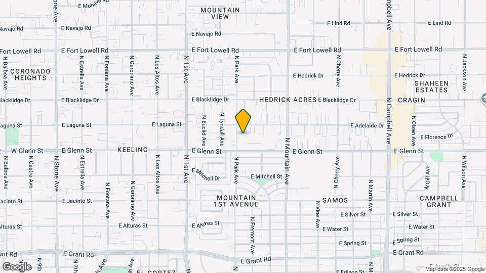 2854 N Park Ave Map and Location Details