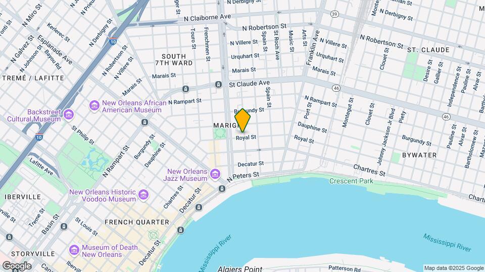 704 Marigny St Map and Location Details