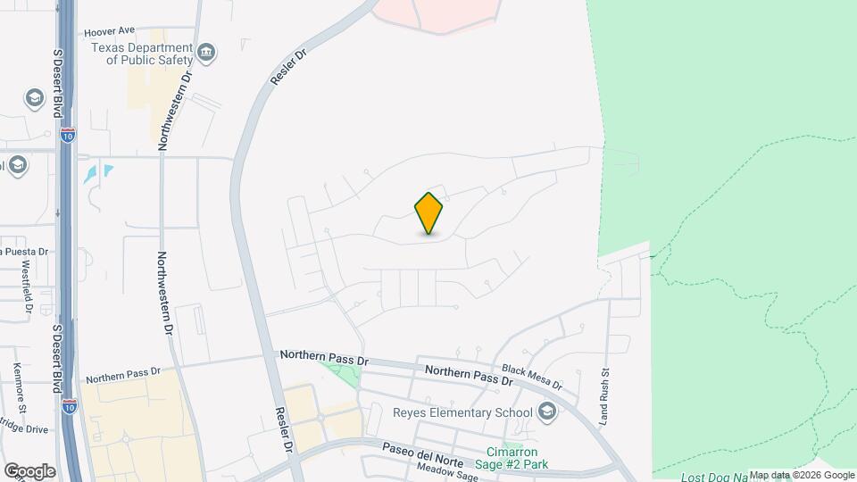 7372 Cimarron Gap Dr Map and Location Details