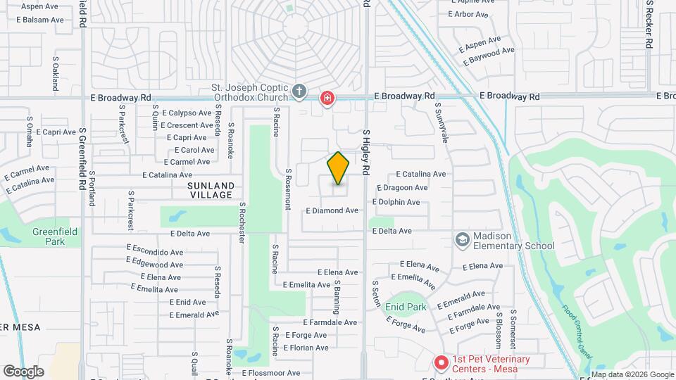 649 S Banning Map and Location Details