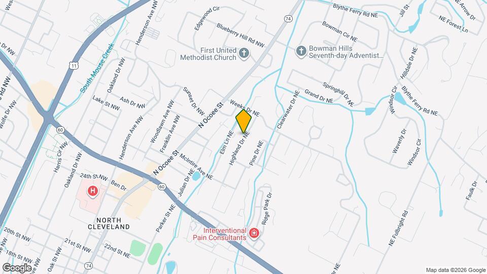 3111 Highline Dr Map and Location Details