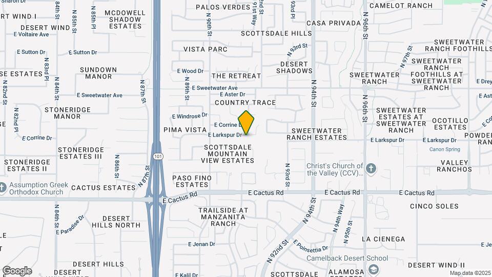 9067 E Larkspur Dr Map and Location Details