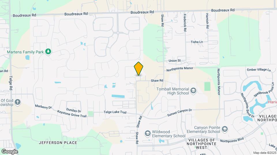 18506 Hayden Pond Dr Map and Location Details