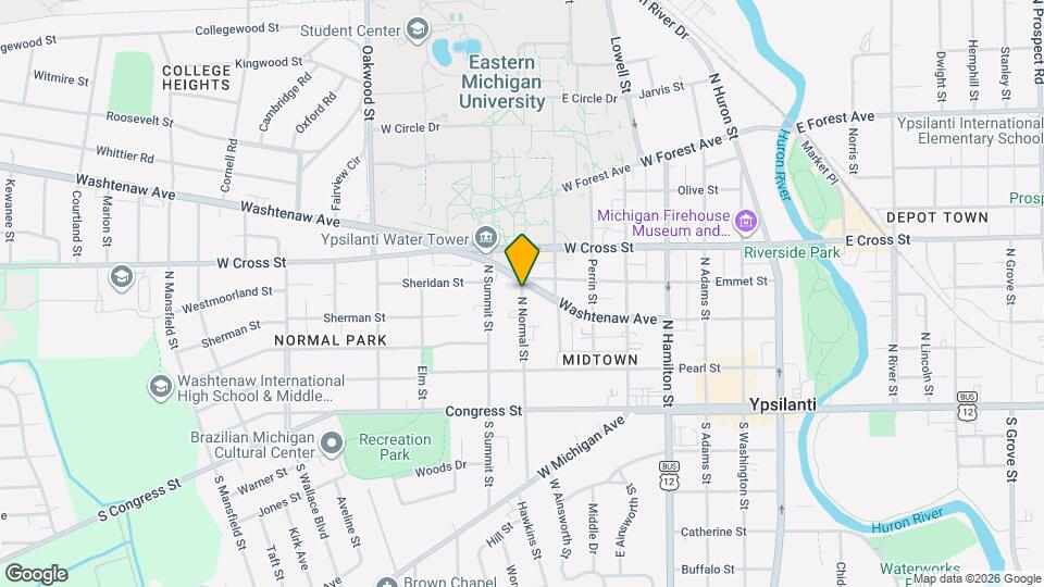 205 N Normal St, Unit Apt #4 Map and Location Details