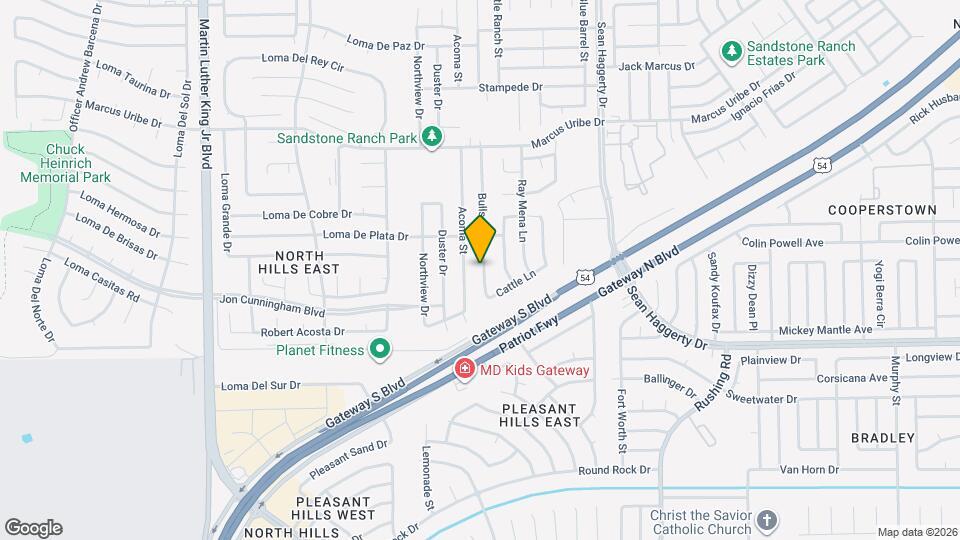 10933 Bullseye St Map and Location Details