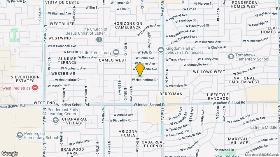 8428 W Heatherbrae Dr Map and Location Details