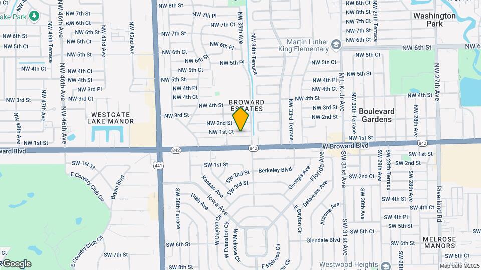 3530 NW 1st Ct Map and Location Details