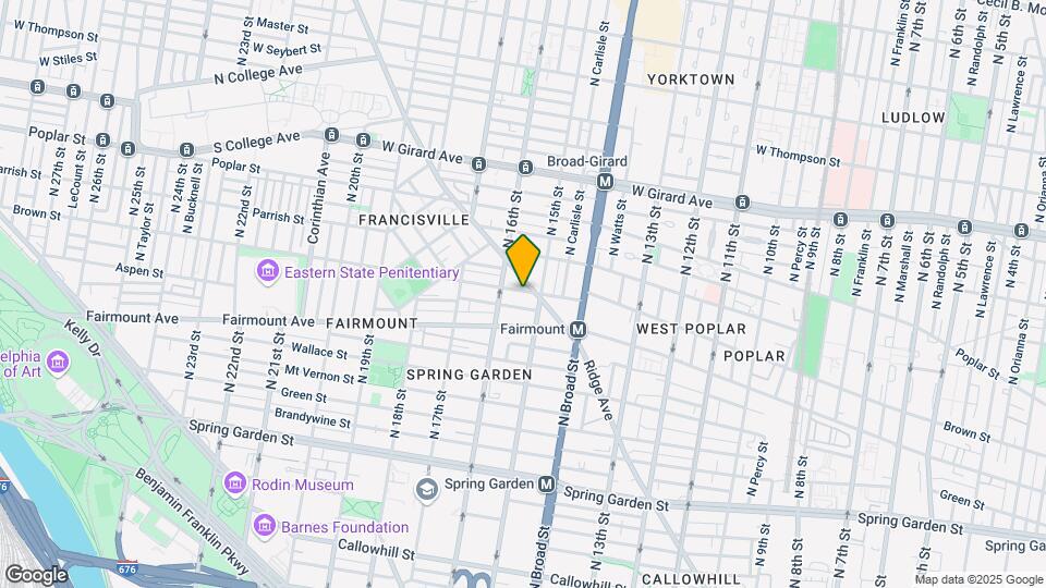 1506 Brown St-Unit -1ST FLOOR Map and Location Details