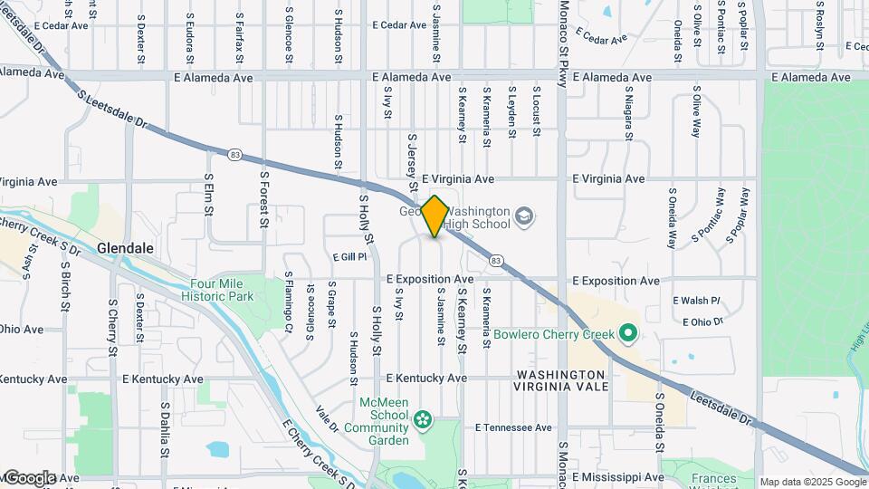 627 S Jasmine Way Map and Location Details