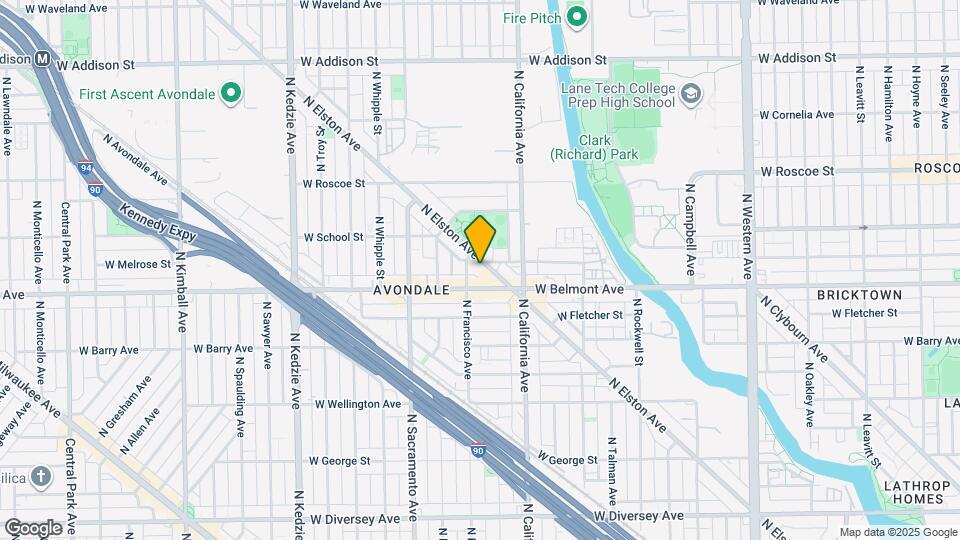 3232 N Elston Ave Map and Location Details